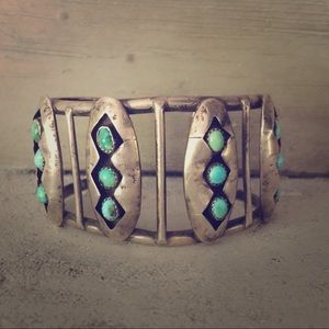 🖤SOLD🖤 Sterling turquoise cuff Native bracelet
